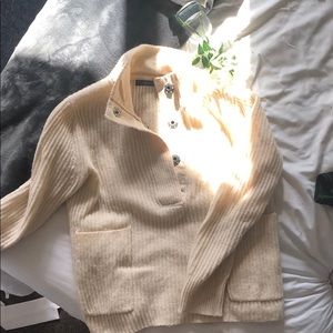 J Crew Quarter Button Pull-Over